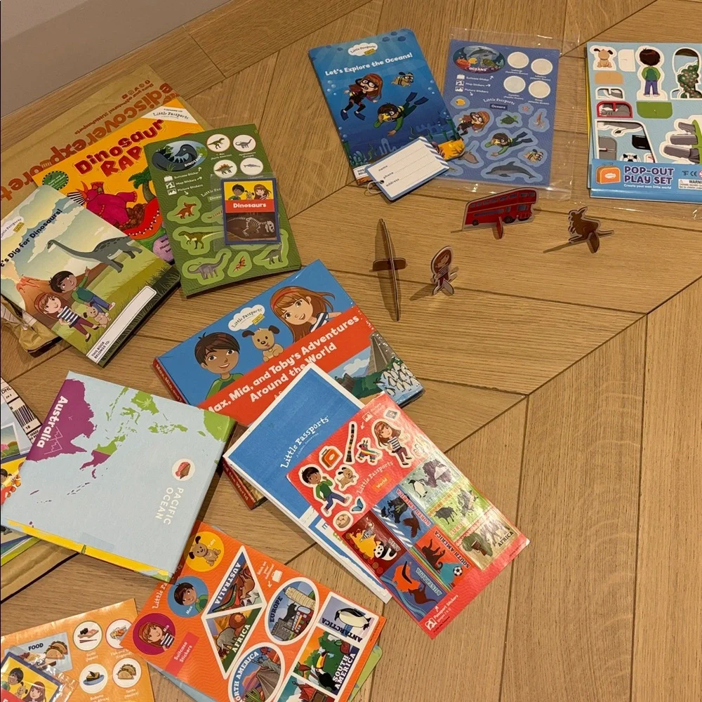 Little Passports Early Explorers Premium HUGE Bundle Suitcase Books Ages 3-5